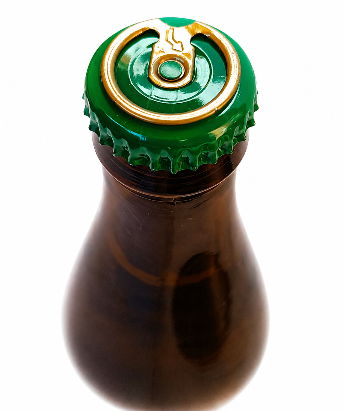 Grüner Easy-Open Kronkorken auf Flasche 26mm – TSOLEBOURG