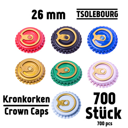 Easy Open Crown Caps 26mm | Bottle Closures & Seals – TSOLEBOURG