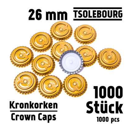 Easy Open Crown Caps 26mm | Bottle Closures & Seals – TSOLEBOURG