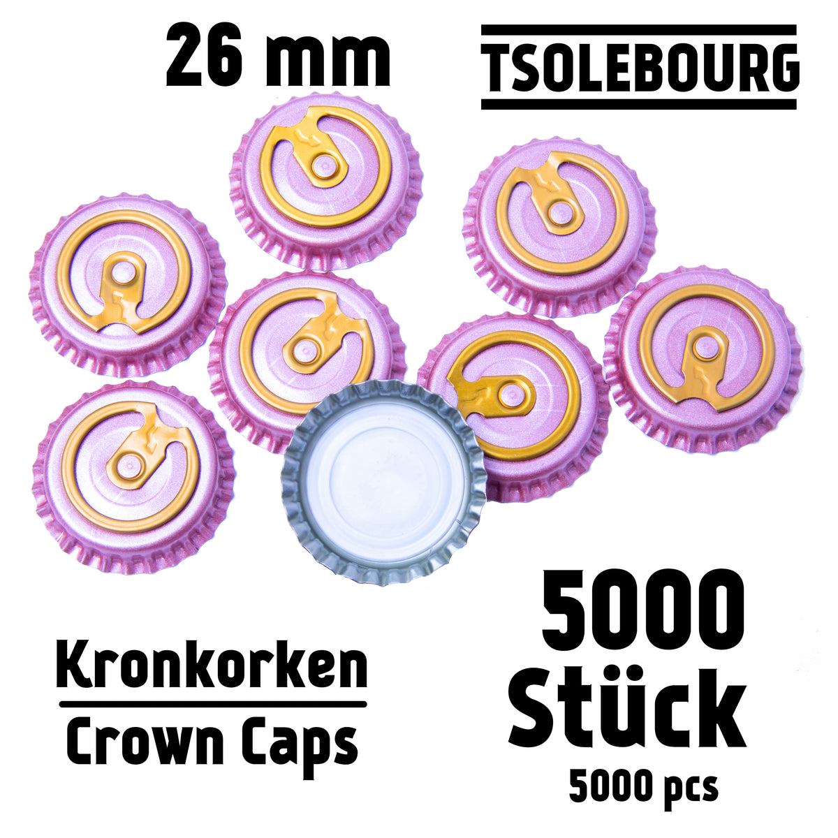 Easy Open Kronkapsyler 26 mm | Flaskförslutningar & Tätningar – TSOLEBOURG