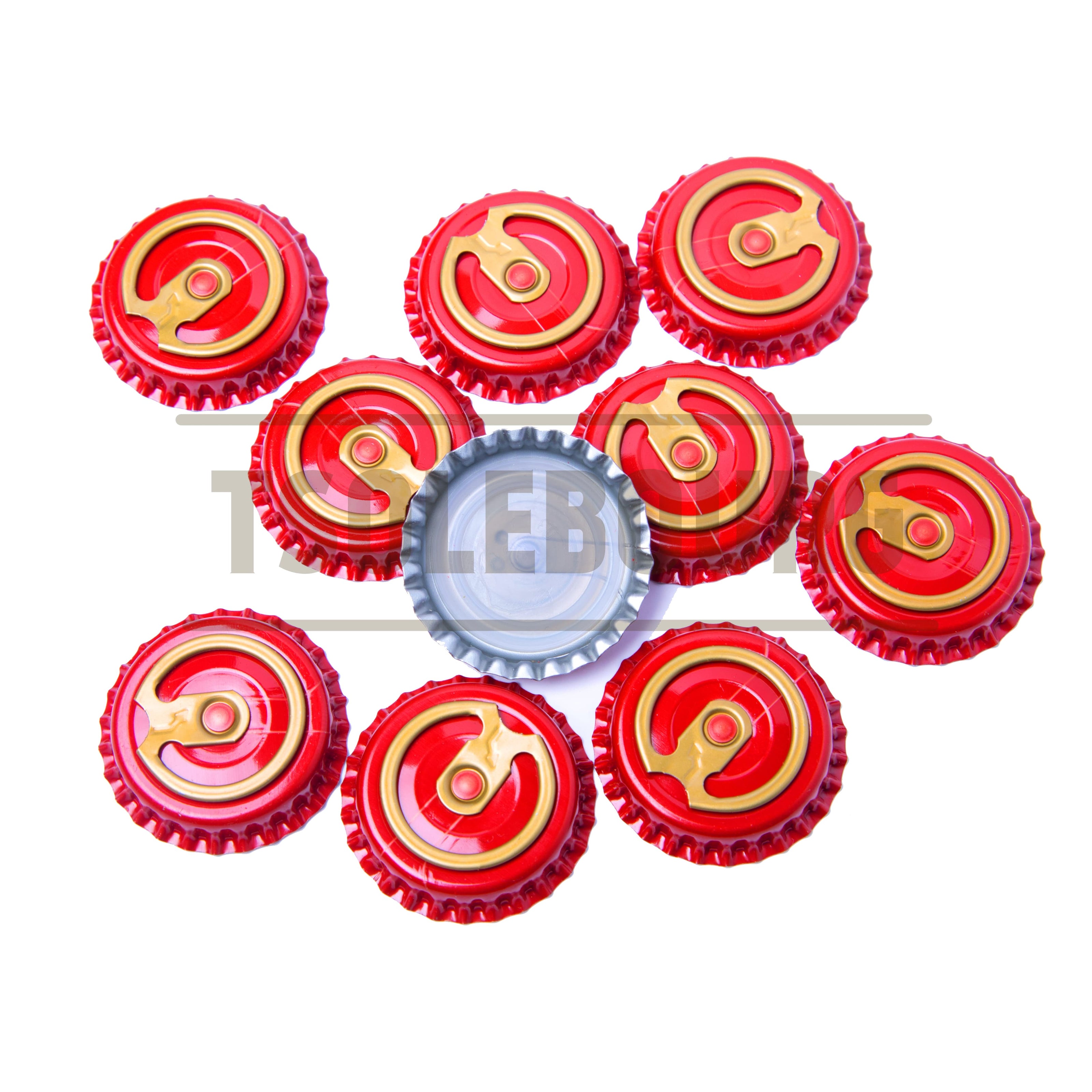 Premium Easy Open Crown Caps RED 26mm – TSOLEBOURG