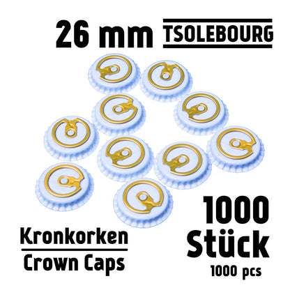 Easy Open Crown Caps 26mm | Bottle Closures & Seals – TSOLEBOURG